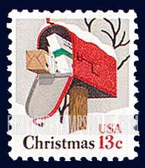 FindYourStampsValue: CHRISTMAS - Rural Mailbox