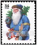 FindYourStampsValue: 19th CENTURY CHROMOLITHOGRAPHS OF SANTA CLAUS, Self-Adhesive Booklet Stamp