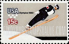 FindYourStampsValue: OLYMPIC GAMES - Ski Jump