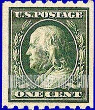 FindYourStampsValue: BENJAMIN FRANKLIN, Coil Stamp