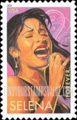 FindYourStampsValue: LATIN MUSIC LEGENDS - Selena, Self-Adhesive stamp