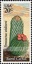 FindYourStampsValue: DESERT PLANTS - Barrel cactus