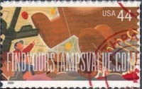 FindYourStampsValue: THANKSGIVING DAY PARADE - Crowd, Street Sign, Bear Balloon, Self-Adhesive stamp