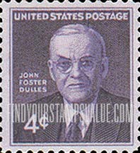 FindYourStampsValue: JOHN FOSTER DULLES MEMORIAL