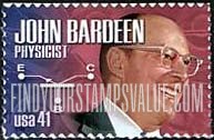 FindYourStampsValue: AMERICAN SCIENTISTS - John Bardeen, Physicist, Self-Adhesive stamp
