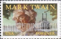 FindYourStampsValue: LITERARY ARTS - Mark Twain, Writer, Self-Adhesive stamp