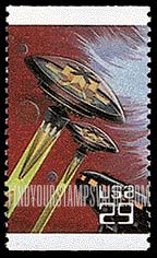 FindYourStampsValue: SPACE FANTASY - Craft without wings, booklet stamp