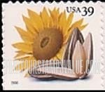 FindYourStampsValue: CROPS OF THE AMERICAS - Sunflower and Seeds, Self-Adhesive Booklet Stamp