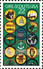 FindYourStampsValue: 75th ANNIVERSARY OF GIRL SCOUTS OF AMERICA