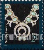 FindYourStampsValue: AMERICAN DESIGN SERIES - Navajo Necklace, Self-Adhesive stamp