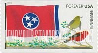 FindYourStampsValue: FLAGS OF OUR NATION - Tennessee, Self-Adhesive Coil stamp