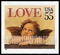 FindYourStampsValue: LOVE - Cherub, Self-adhesive Booklet stamp
