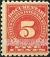 FindYourStampsValue: DOCUMENTARY ISSUE - Five Cents