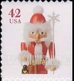 FindYourStampsValue: HOLIDAY NUTCRACKERS - Father Christmas, Self-Adhesive Booklet Stamp