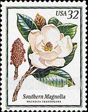 FindYourStampsValue: FLOWERING TREES - Southern Magnolia, Self-adhesive stamp