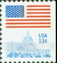 FindYourStampsValue: FLAG OVER CAPITOL, Booklet Stamp