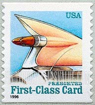 FindYourStampsValue: AUTO TAIL FIN, Self-adhesive Coil stamp