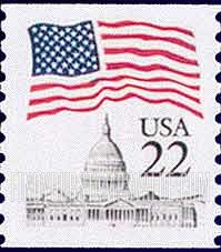 FindYourStampsValue: FLAG OVER CAPITOL, Coil Stamp