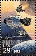 FindYourStampsValue: SPACE ACCOMPLISHMENTS - Apollo Command and Lunar Modules
