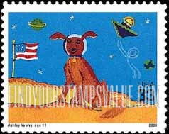 FindYourStampsValue: STAMPIN' THE FUTURE CHILDREN'S STAMP DESIGN CONTEST WINNERS - Picture by Ashley Young, Self-Adhesive stamp