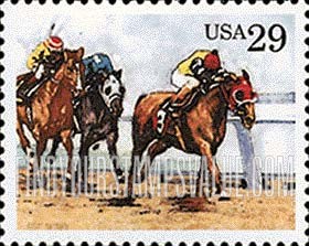FindYourStampsValue: SPORTING HORSES - Thoroughbred Racing