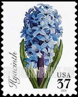 FindYourStampsValue: SPRING FLOWERS - Hyacinth, Self-Adhesive Booklet stamp