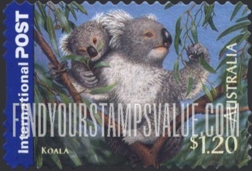 FindYourStampsValue: Bush Wildlife: Koala