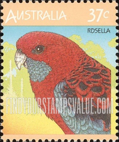 FindYourStampsValue: Fauna: Rosella