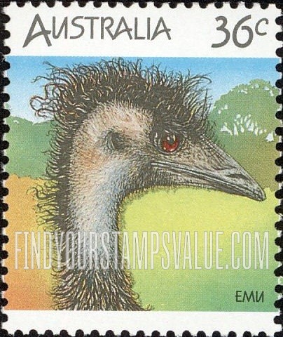 FindYourStampsValue: Wildlife: Emu