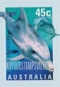 FindYourStampsValue: Marine Life: Bottlenose dolphin