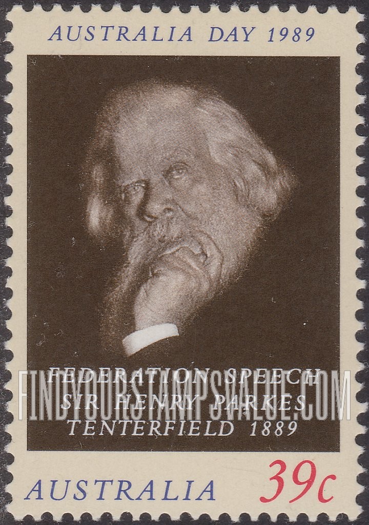 FindYourStampsValue: Sir Henry Parkes (1815-1896) Advocate of the Federation of the Six Colonies