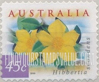FindYourStampsValue: Flora & Fauna Type of 1996: Hibbertia scandens