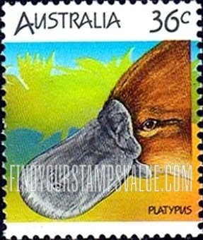 FindYourStampsValue: Wildlife: Platypus
