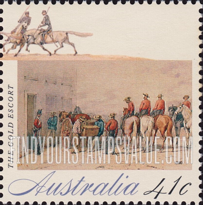 FindYourStampsValue: The Gold Rush: Gold escort