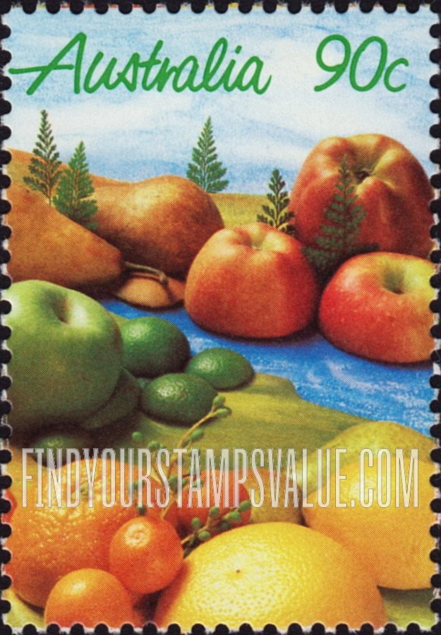FindYourStampsValue: Fruits: Pears, apples, oranges