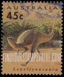 FindYourStampsValue: Dinosaurs: Leaellynasaura