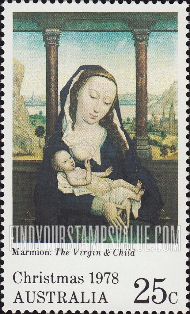 FindYourStampsValue: Virgin and Child, by Simon Marmion
