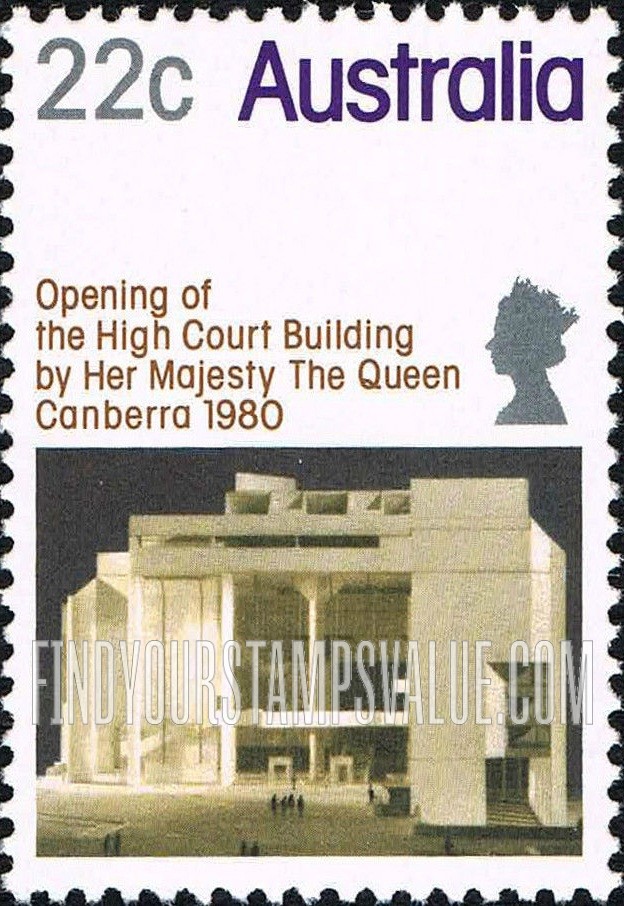 FindYourStampsValue: High Court Building, Canberra