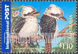 FindYourStampsValue: Bush Wildlife: Laughing kookaburra