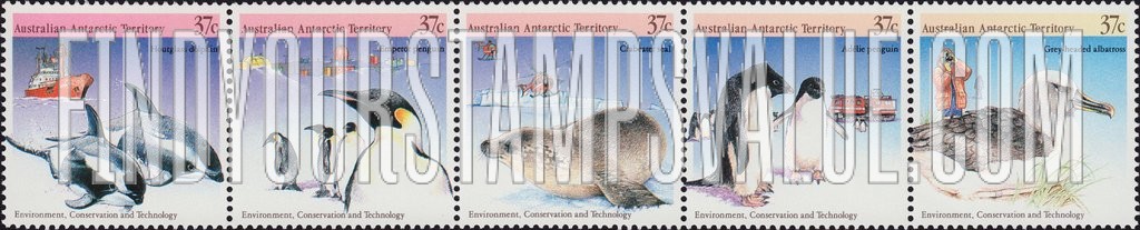 FindYourStampsValue: AUSTRALIAN ANTARCTIC TERRITORY - Environment, Conservation and Technology