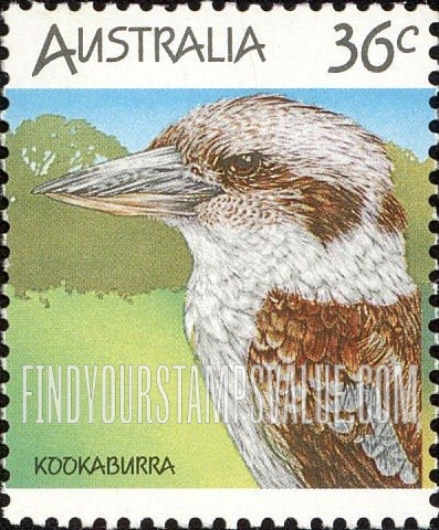 FindYourStampsValue: Wildlife: Kookaburra