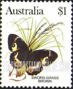 FindYourStampsValue: Sword grass brown