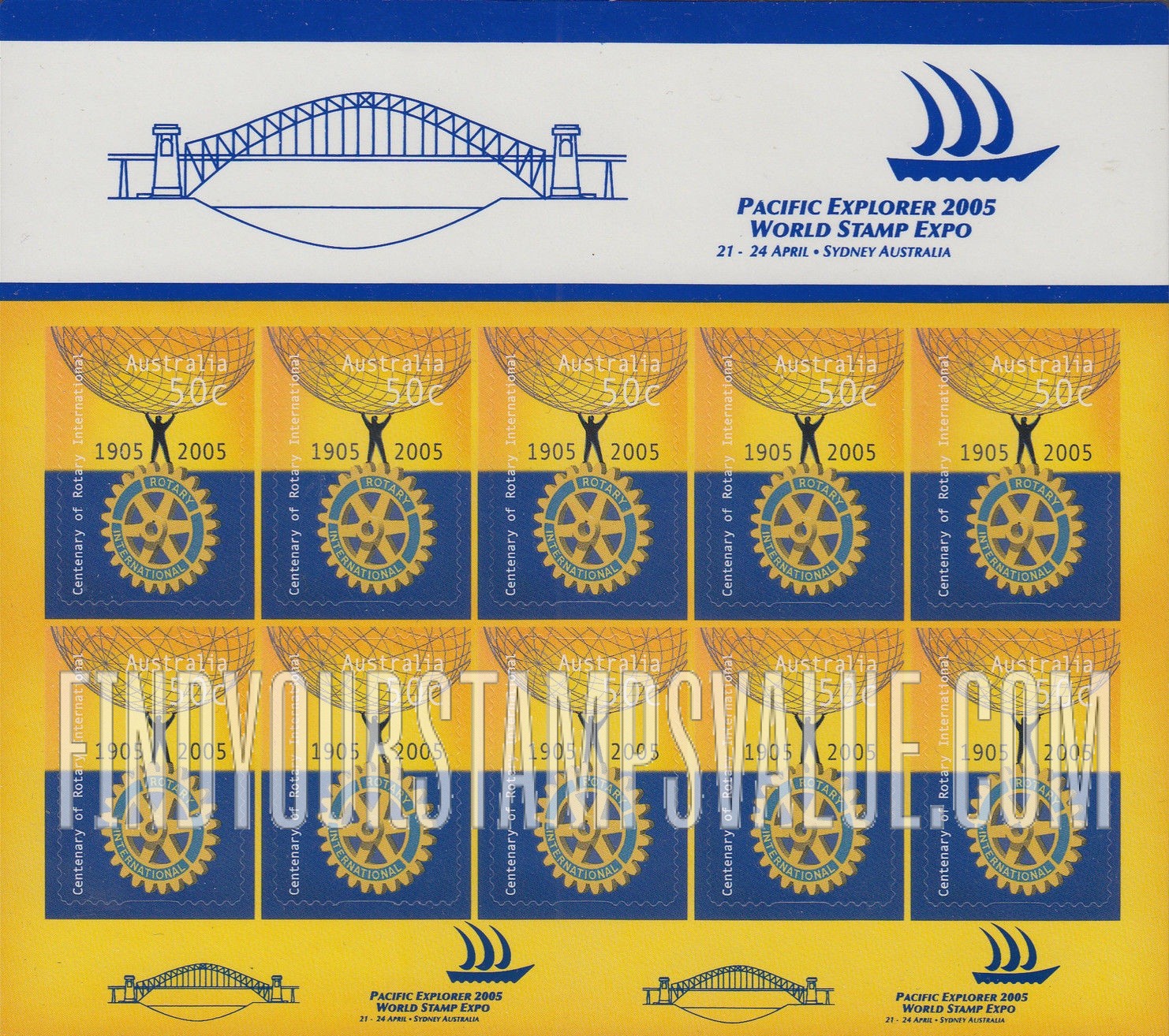 FindYourStampsValue: Rotary International, Centennial
