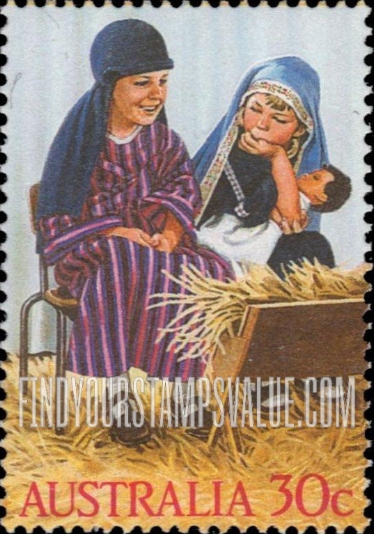 FindYourStampsValue: Christmas: Holy Family, vertical