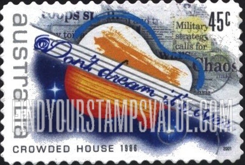FindYourStampsValue: Rock Music: Don’t Dream It’s Over, by Crowded House, 1986