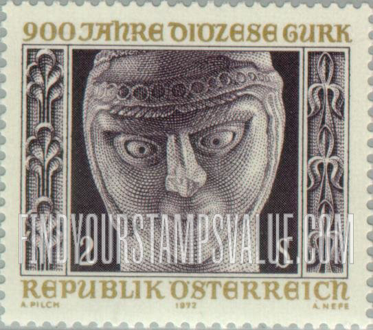 FindYourStampsValue: Gurk (Carinthia) Diocese, 900th Anniversary: Sculpture, Gurk Cathedral