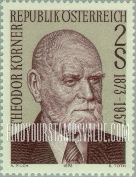 FindYourStampsValue: Theodor Körner (1873-1957), Austrian President
