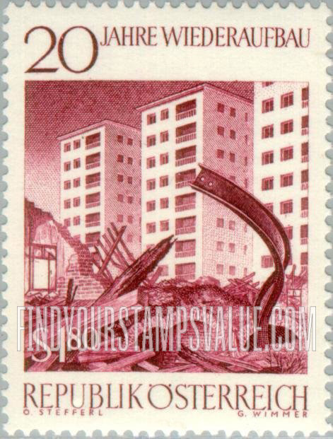 FindYourStampsValue: Ruins and New Buildings