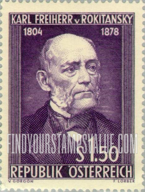 FindYourStampsValue: Karl von Rokitansky