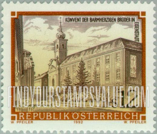 FindYourStampsValue: Monastery: Monastery of the Hospitalers, Eisenstadt